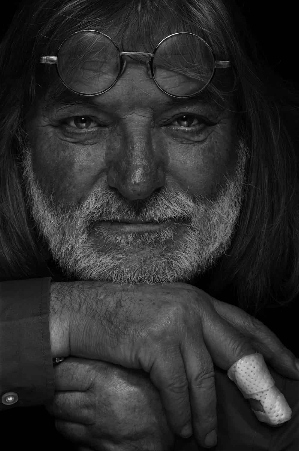 portrait noir et blanc homme © francois nussbaumer