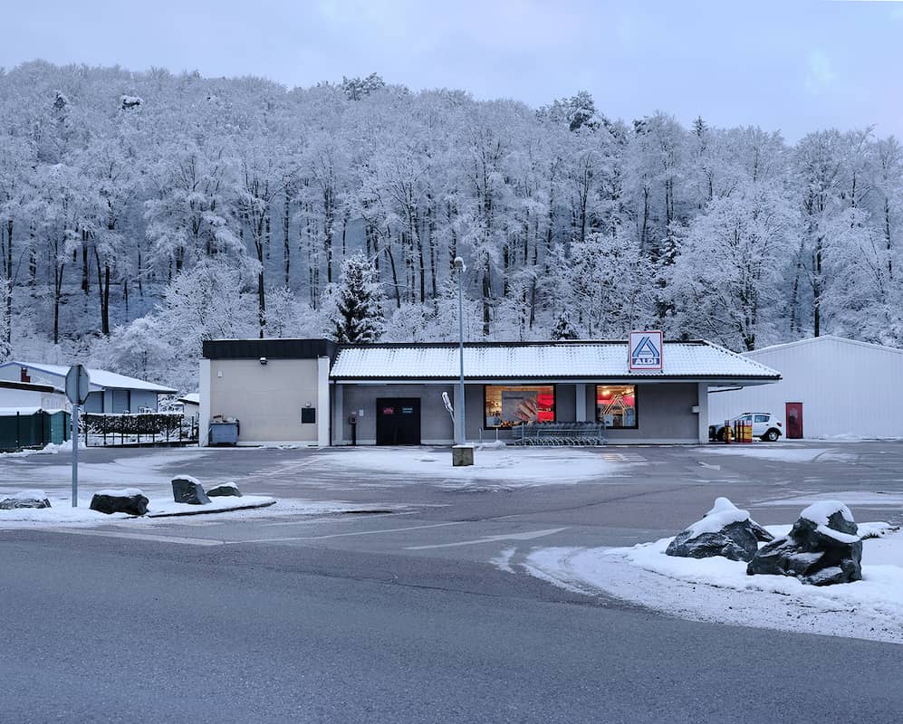 photographie d'un supermarché aldi dans les vosges © francois nussbaumer